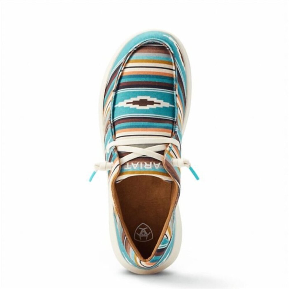 Ariat Hilo Turquoise Serape Print Loafer Shoes Women's 7.5 - Picture 2 of 5